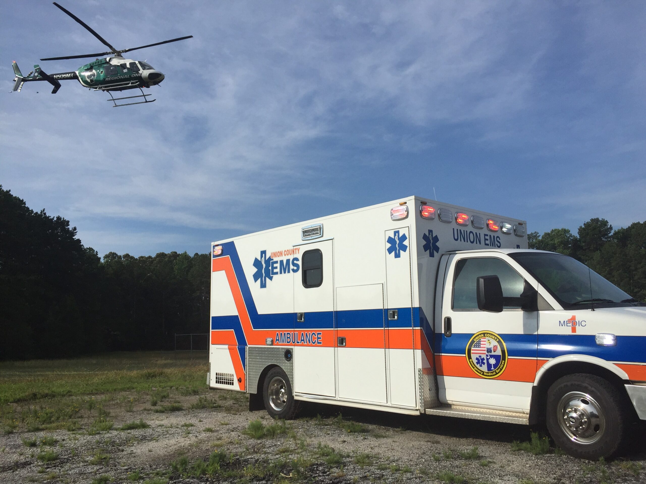 EMS Truck & Helicopter